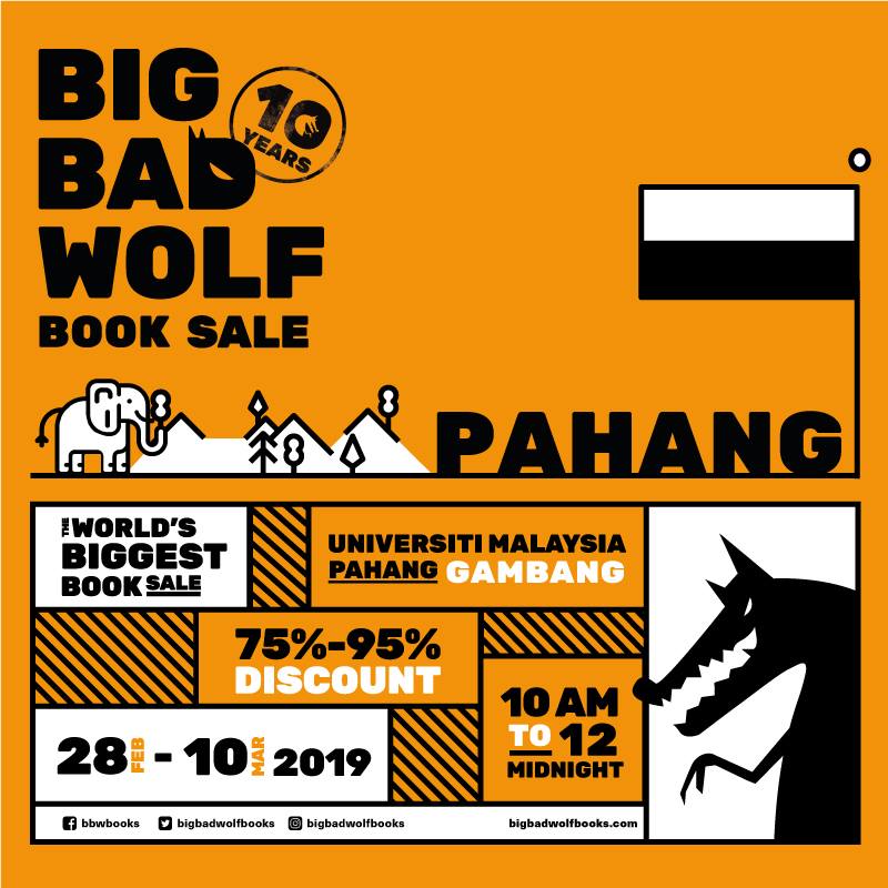 big bad wolf book sale kini di Pahang